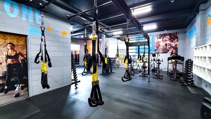 TRX rack at Wellfit Social Club Etobicoke